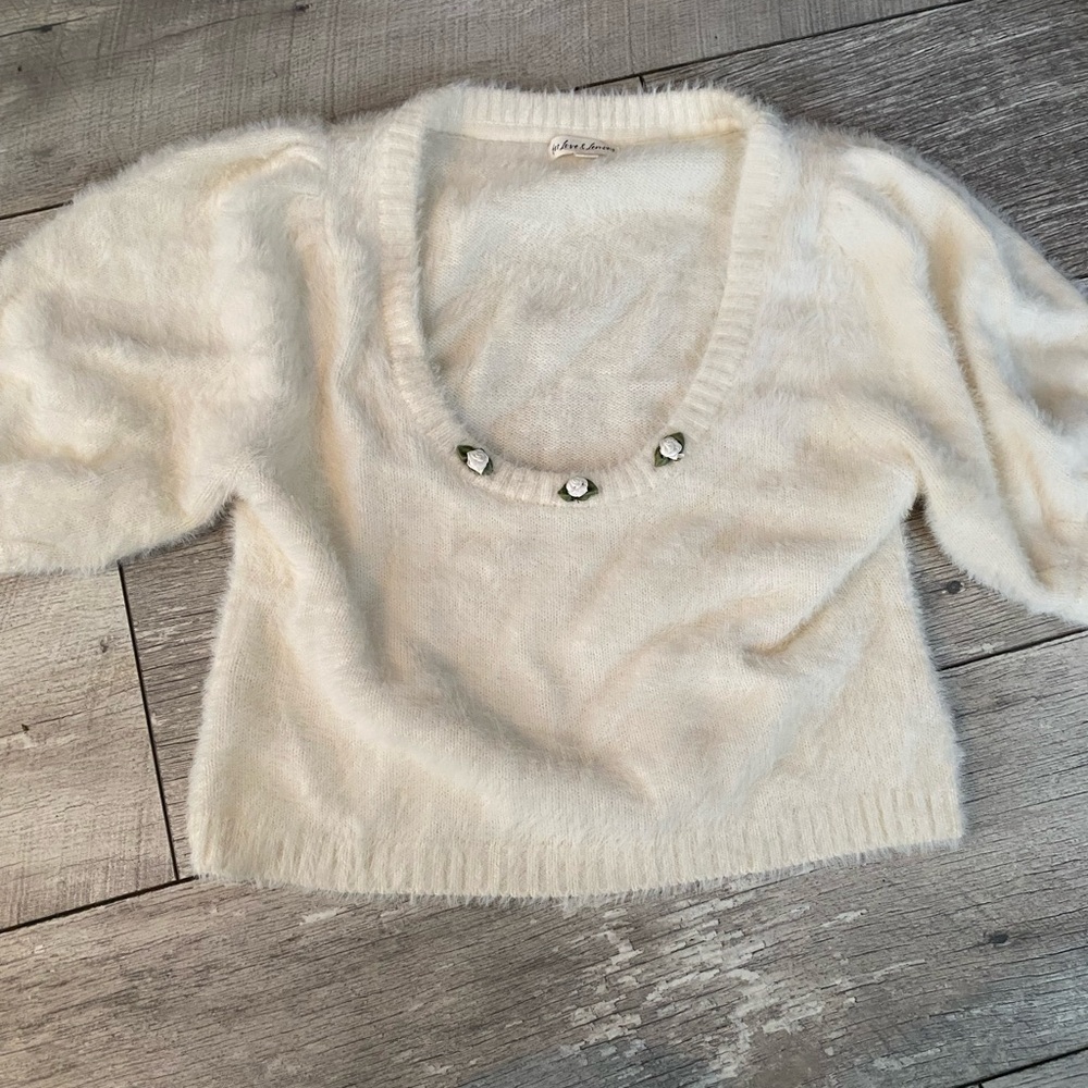 For love and lemons short sleeve sweater